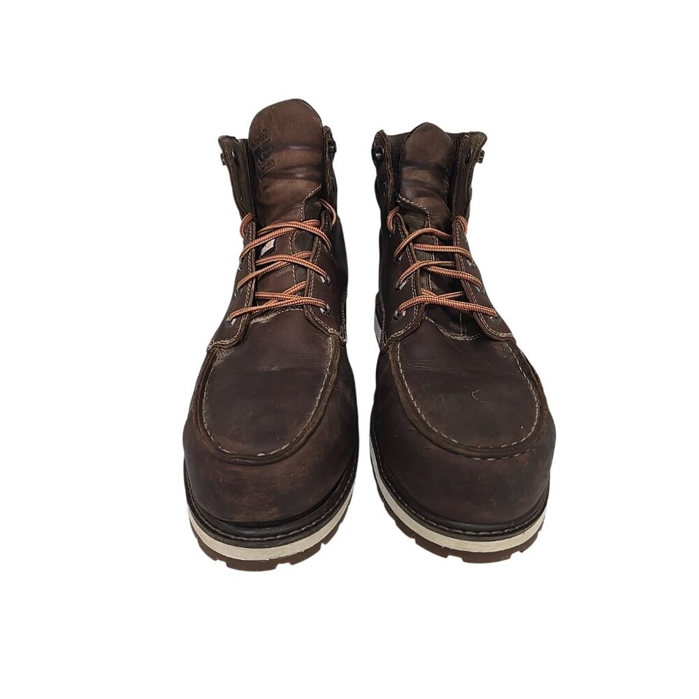 Timberland PRO Men's 6" Irvine ATCP Waterproof Wedge Boots A5NFT Brown Size 13W - Picture 5 of 8